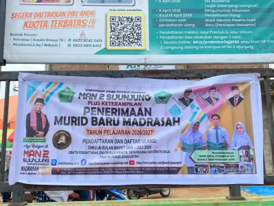 Spanduk di MTsN 3