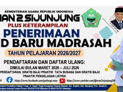 Penerimaan Murid Baru Madrasah Pada MAN 2 Sijunjung 